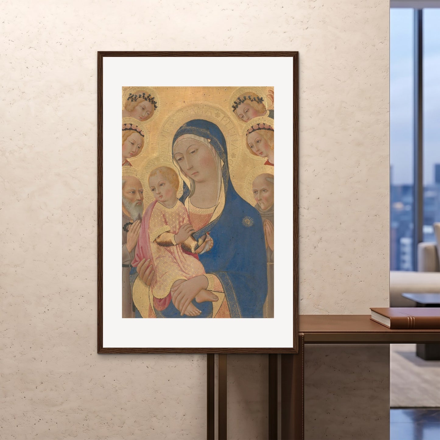 Orlonzo - FRAMED PRINT DARK WOOD 100x150cm40x60 ROOM
