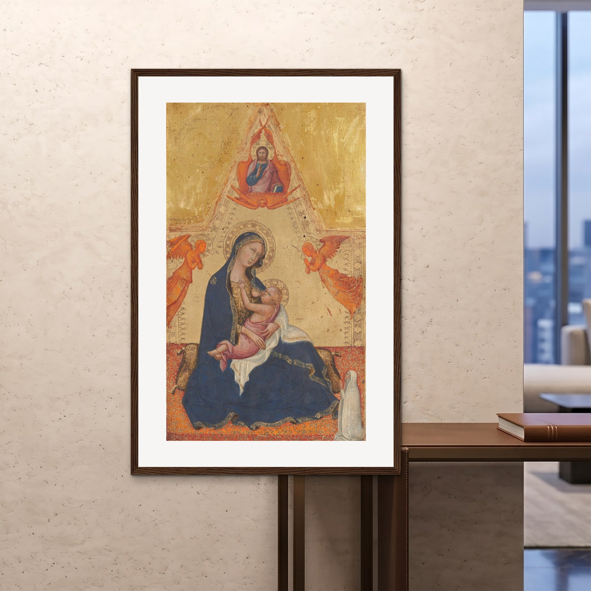 Orlonzo - FRAMED PRINT DARK WOOD 100x150cm40x60 ROOM
