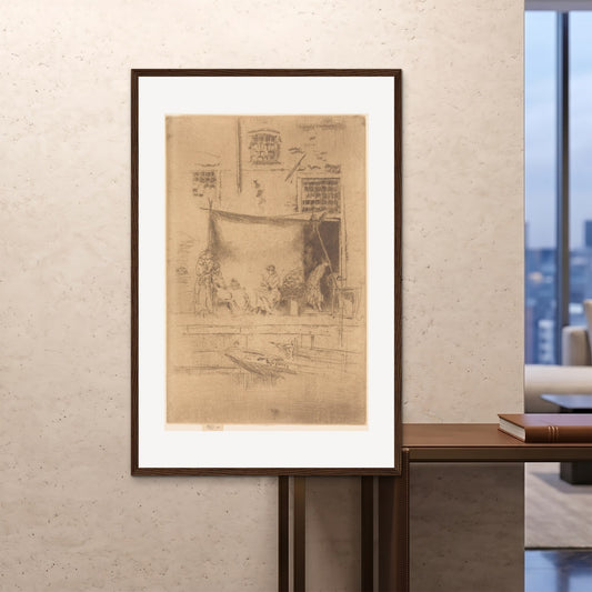 Orlonzo - FRAMED PRINT DARK WOOD 100x150cm40x60 ROOM