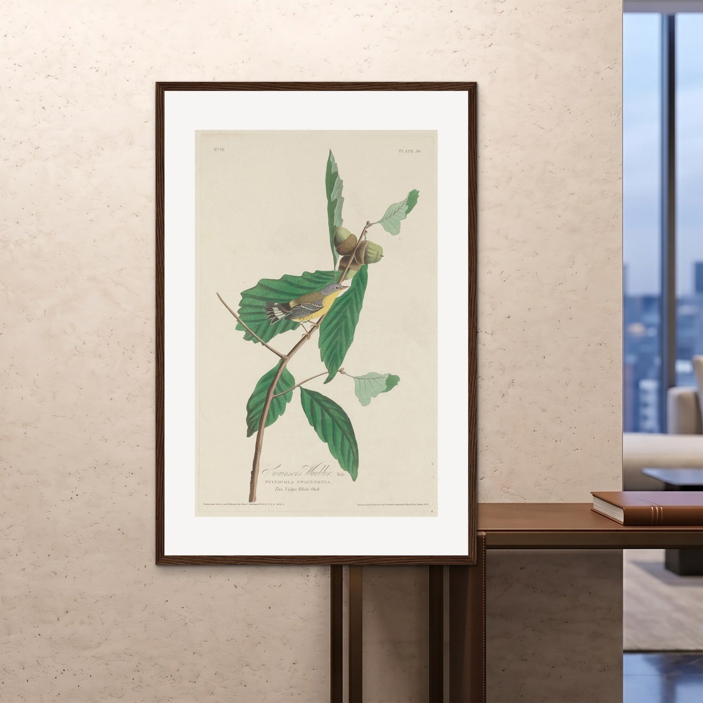 Orlonzo - FRAMED PRINT DARK WOOD 100x150cm40x60 ROOM