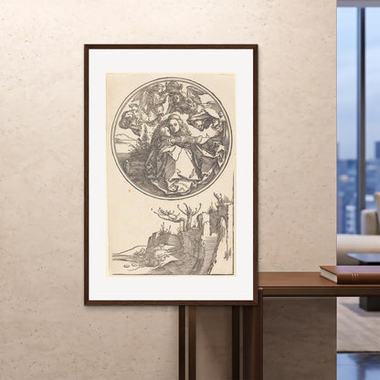 Orlonzo - FRAMED PRINT DARK WOOD 100x150cm40x60 ROOM