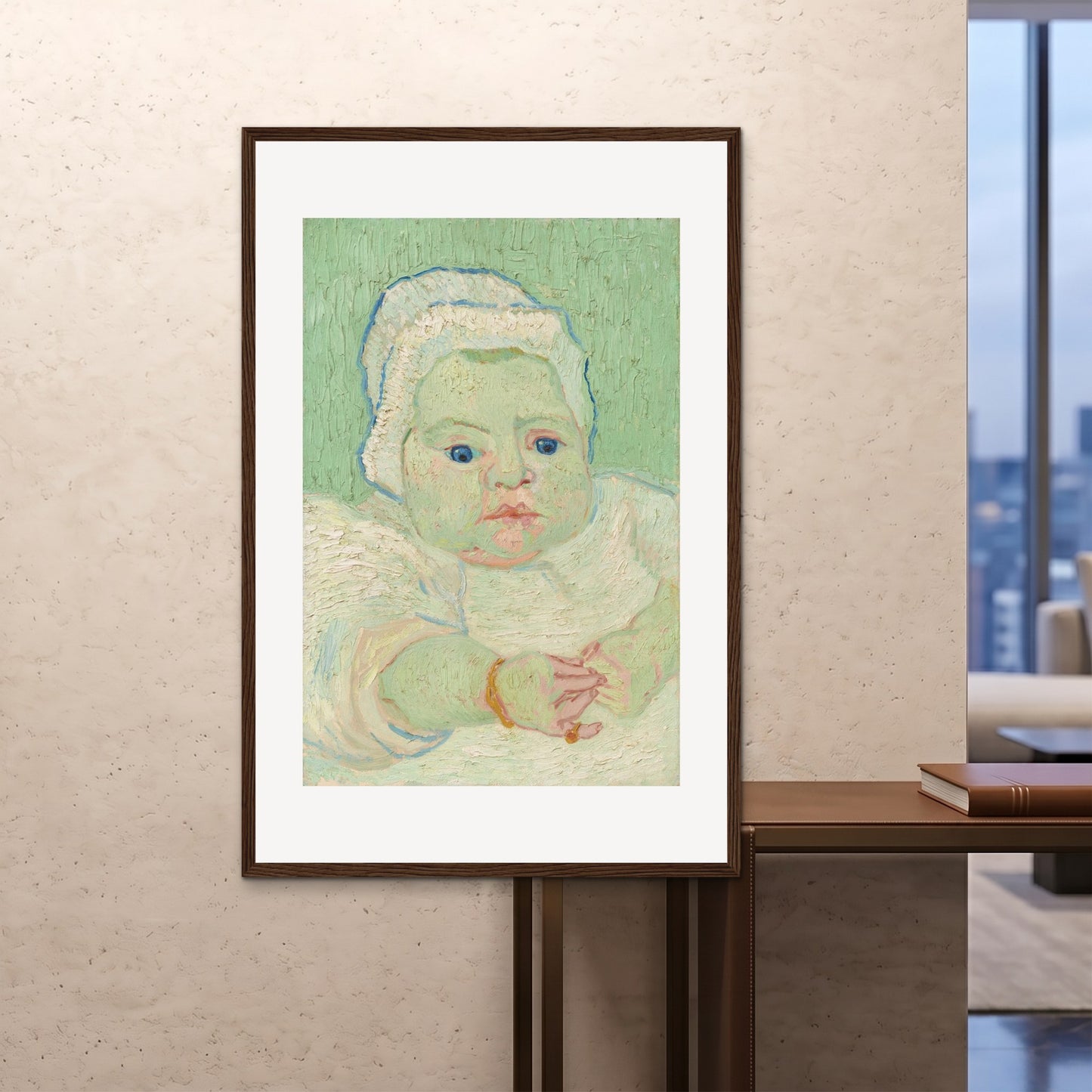 Orlonzo - FRAMED PRINT DARK WOOD 100x150cm40x60 ROOM
