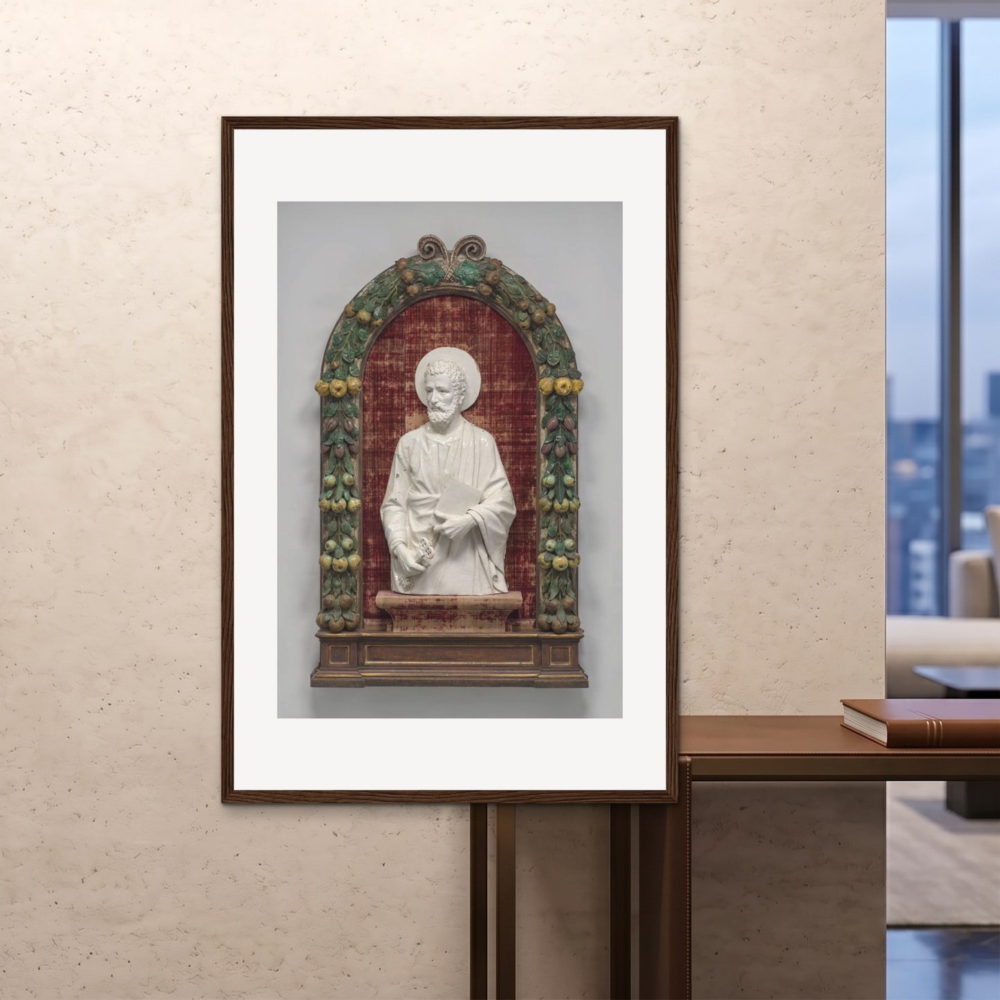 Orlonzo - FRAMED PRINT DARK WOOD 100x150cm40x60 ROOM