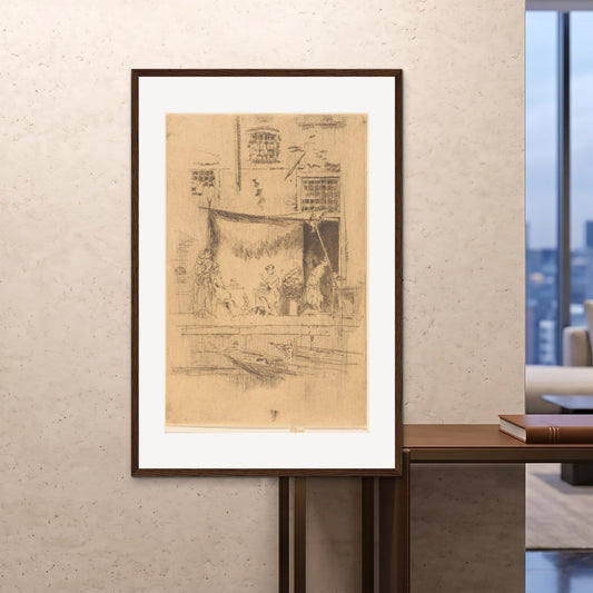 Orlonzo - FRAMED PRINT DARK WOOD 100x150cm40x60 ROOM