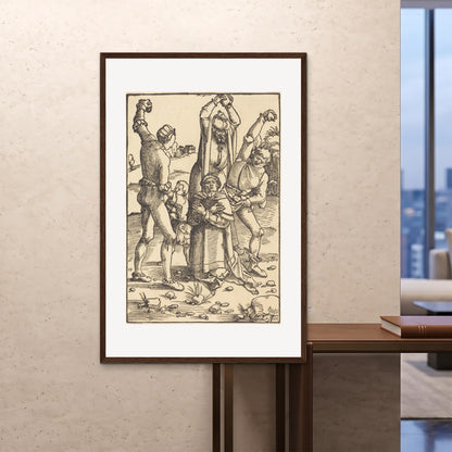 Orlonzo - FRAMED PRINT DARK WOOD 100x150cm40x60 ROOM