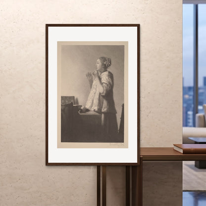 Orlonzo - FRAMED PRINT DARK WOOD 100x150cm40x60 ROOM