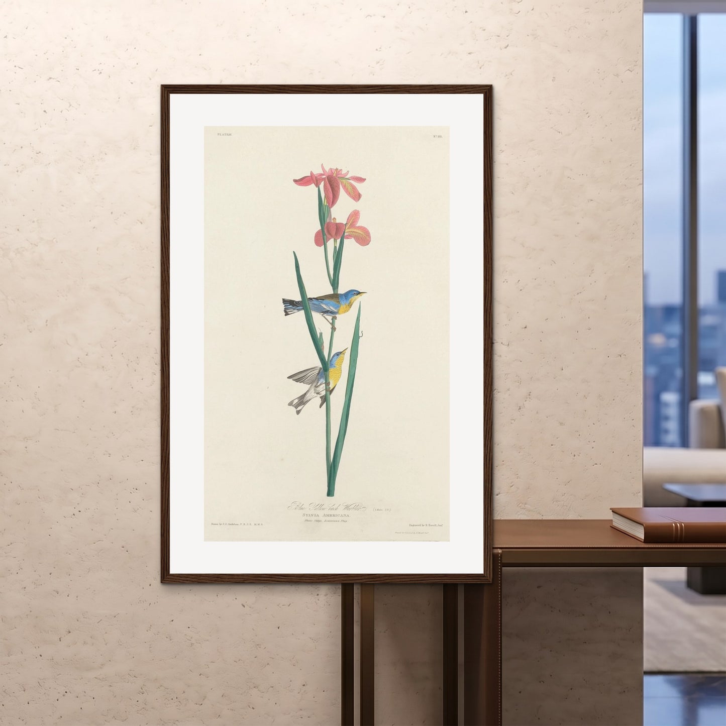 Orlonzo - FRAMED PRINT DARK WOOD 100x150cm40x60 ROOM