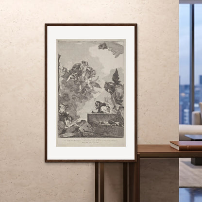 Orlonzo - FRAMED PRINT DARK WOOD 100x150cm40x60 ROOM