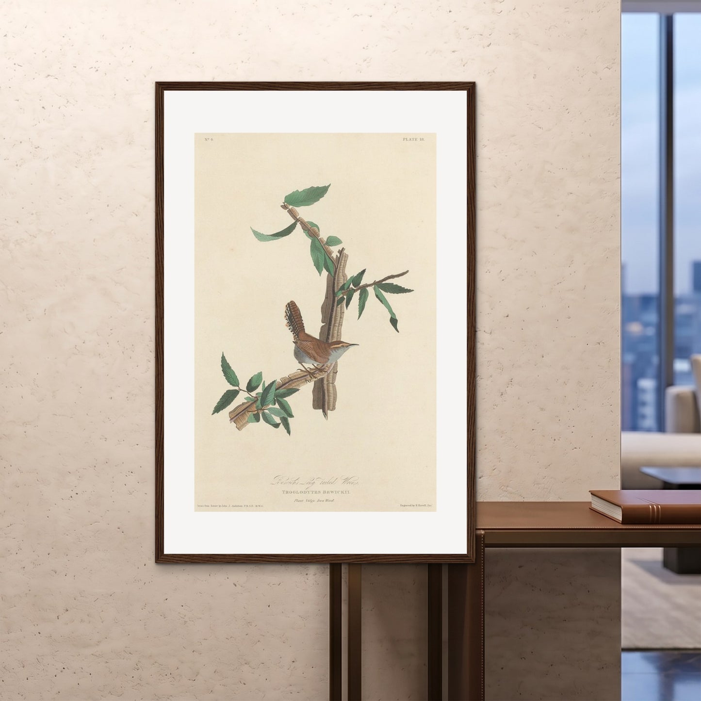 Orlonzo - FRAMED PRINT DARK WOOD 100x150cm40x60 ROOM