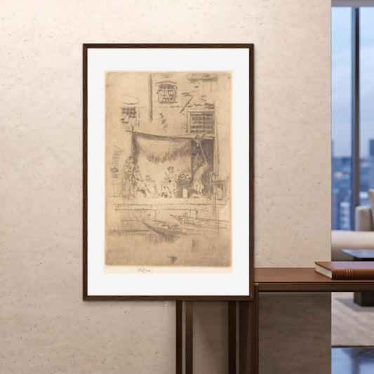 Orlonzo - FRAMED PRINT DARK WOOD 100x150cm40x60 ROOM