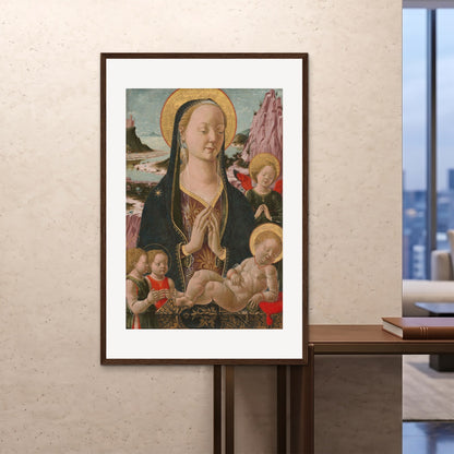 Orlonzo - FRAMED PRINT DARK WOOD 100x150cm40x60 ROOM