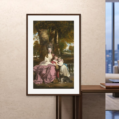 Orlonzo - FRAMED PRINT DARK WOOD 100x150cm40x60 ROOM