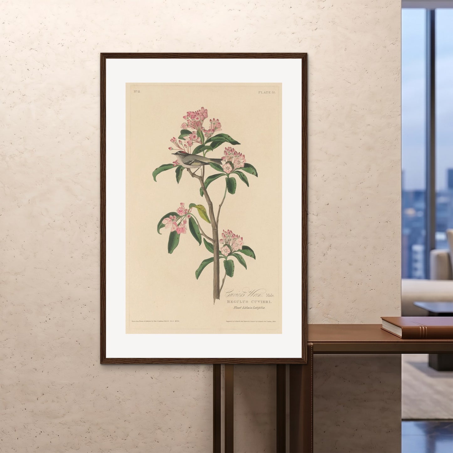 Orlonzo - FRAMED PRINT DARK WOOD 100x150cm40x60 ROOM