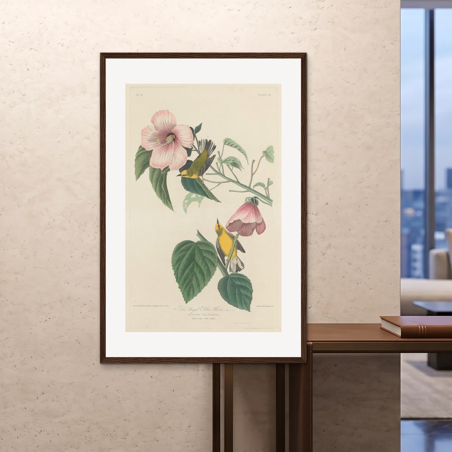 Orlonzo - FRAMED PRINT DARK WOOD 100x150cm40x60 ROOM
