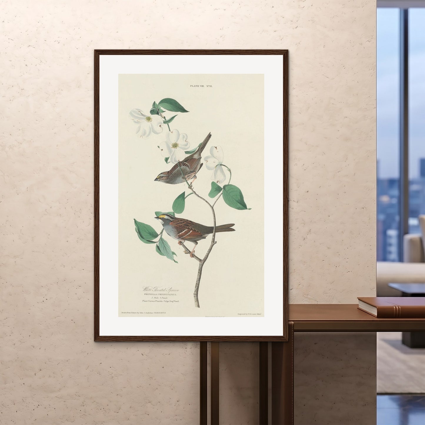 Orlonzo - FRAMED PRINT DARK WOOD 100x150cm40x60 ROOM