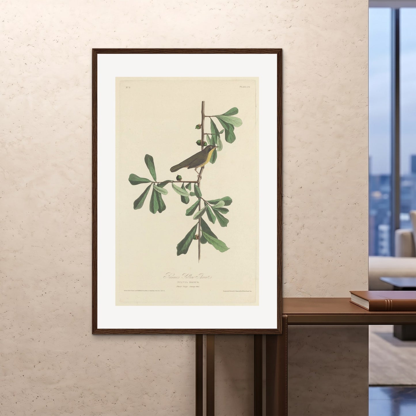 Orlonzo - FRAMED PRINT DARK WOOD 100x150cm40x60 ROOM