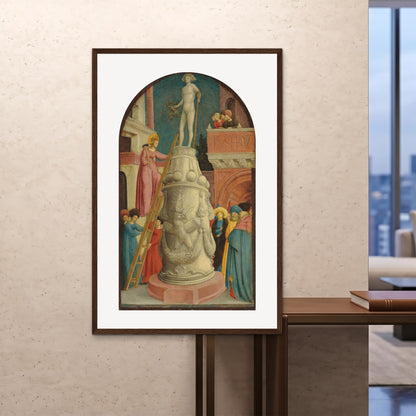 Orlonzo - FRAMED PRINT DARK WOOD 100x150cm40x60 ROOM