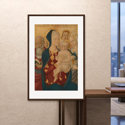 Orlonzo - FRAMED PRINT DARK WOOD 100x150cm40x60 ROOM