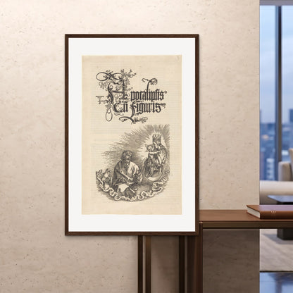 Orlonzo - FRAMED PRINT DARK WOOD 100x150cm40x60 ROOM