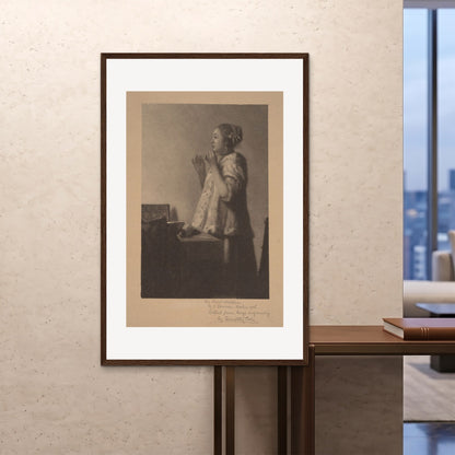 Orlonzo - FRAMED PRINT DARK WOOD 100x150cm40x60 ROOM