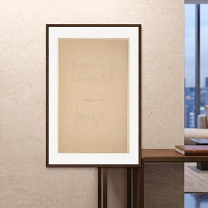 Orlonzo - FRAMED PRINT DARK WOOD 100x150cm40x60 ROOM