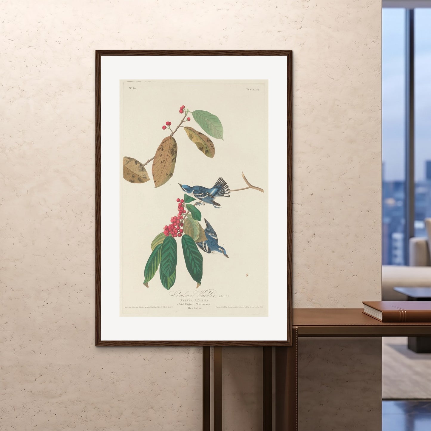 Orlonzo - FRAMED PRINT DARK WOOD 100x150cm40x60 ROOM