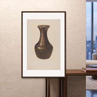 Orlonzo - FRAMED PRINT DARK WOOD 100x150cm40x60 ROOM