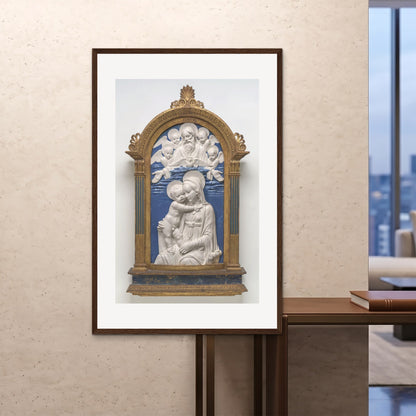 Orlonzo - FRAMED PRINT DARK WOOD 100x150cm40x60 ROOM