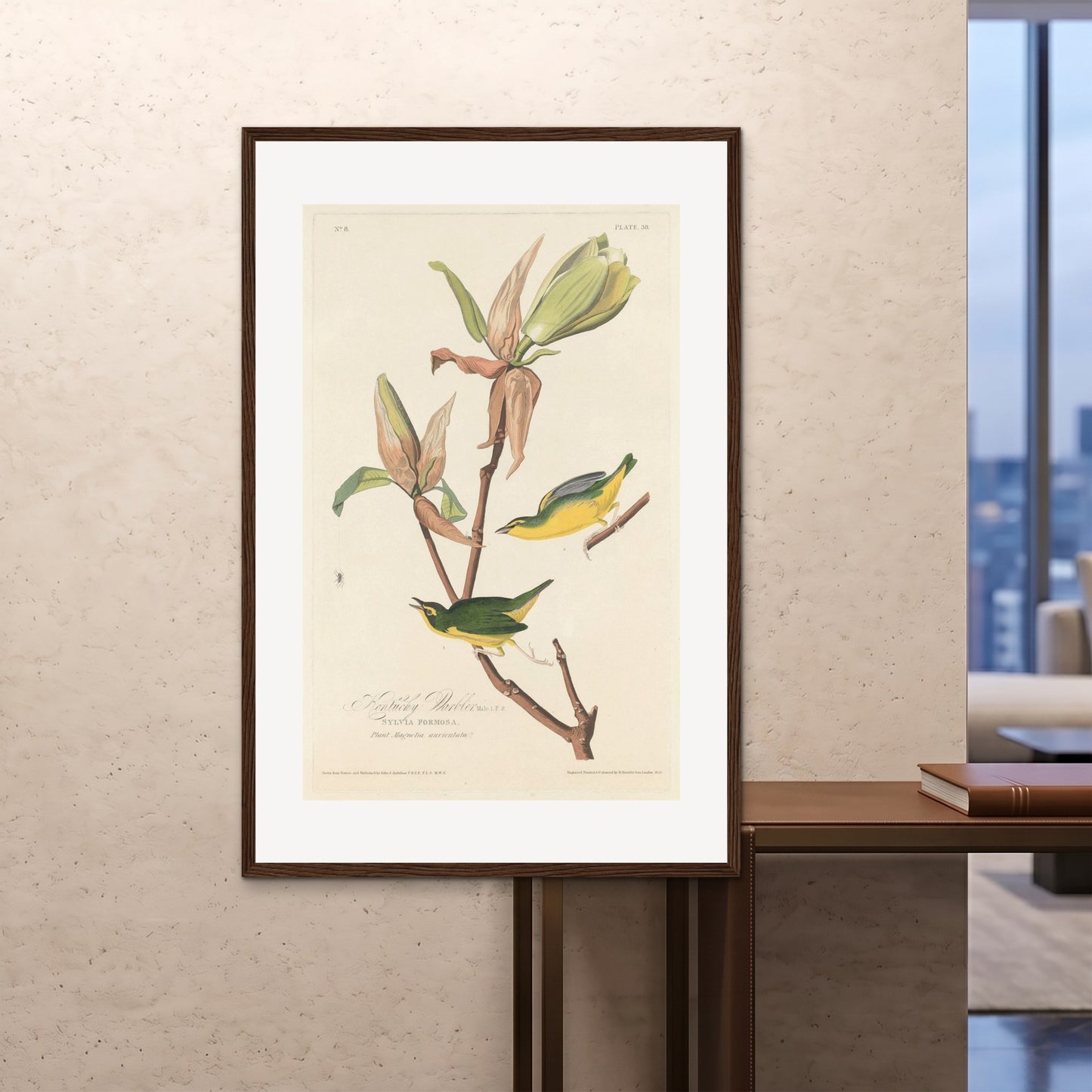 Orlonzo - FRAMED PRINT DARK WOOD 100x150cm40x60 ROOM