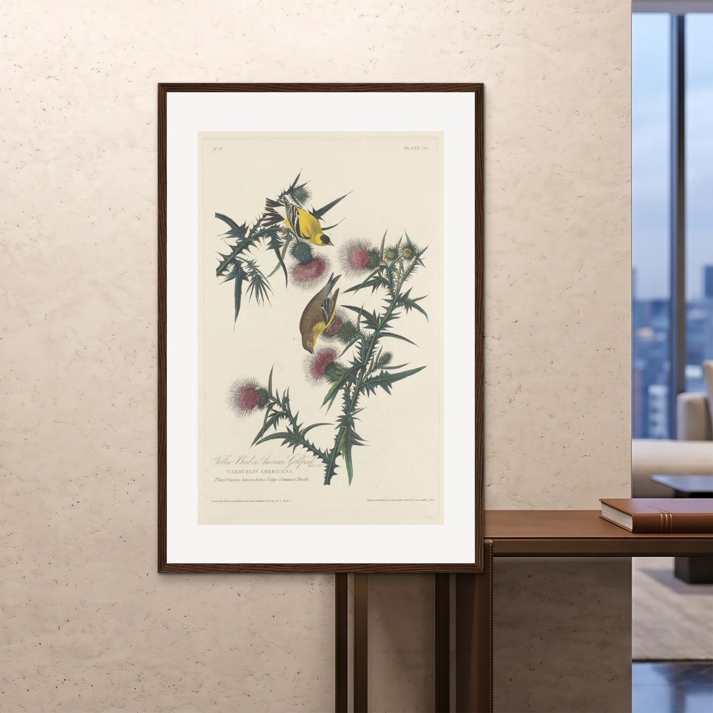 Orlonzo - FRAMED PRINT DARK WOOD 100x150cm40x60 ROOM
