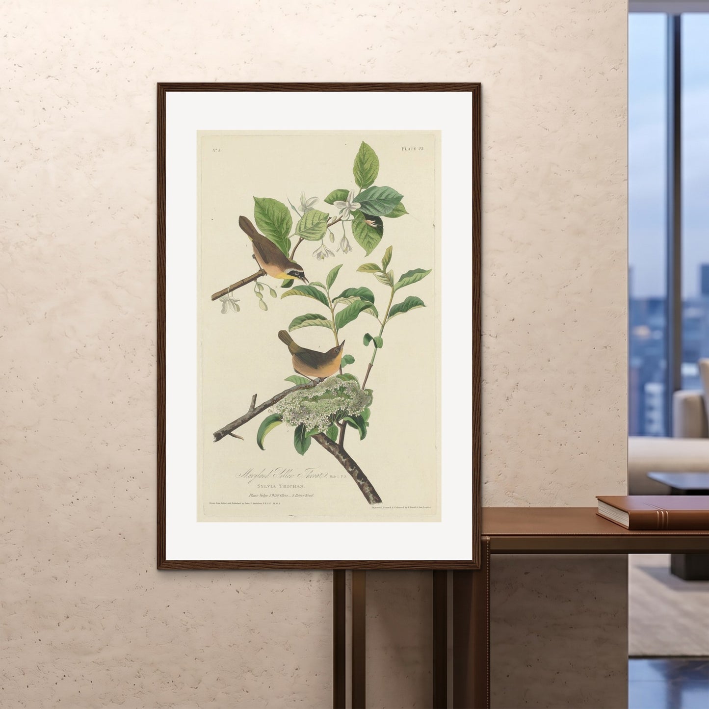 Orlonzo - FRAMED PRINT DARK WOOD 100x150cm40x60 ROOM