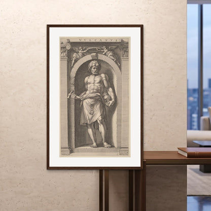 Orlonzo - FRAMED PRINT DARK WOOD 100x150cm40x60 ROOM