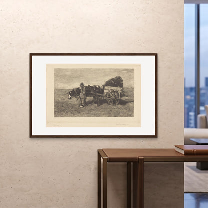 Orlonzo - FRAMED PRINT DARK WOOD 12080cm4832 ROOM