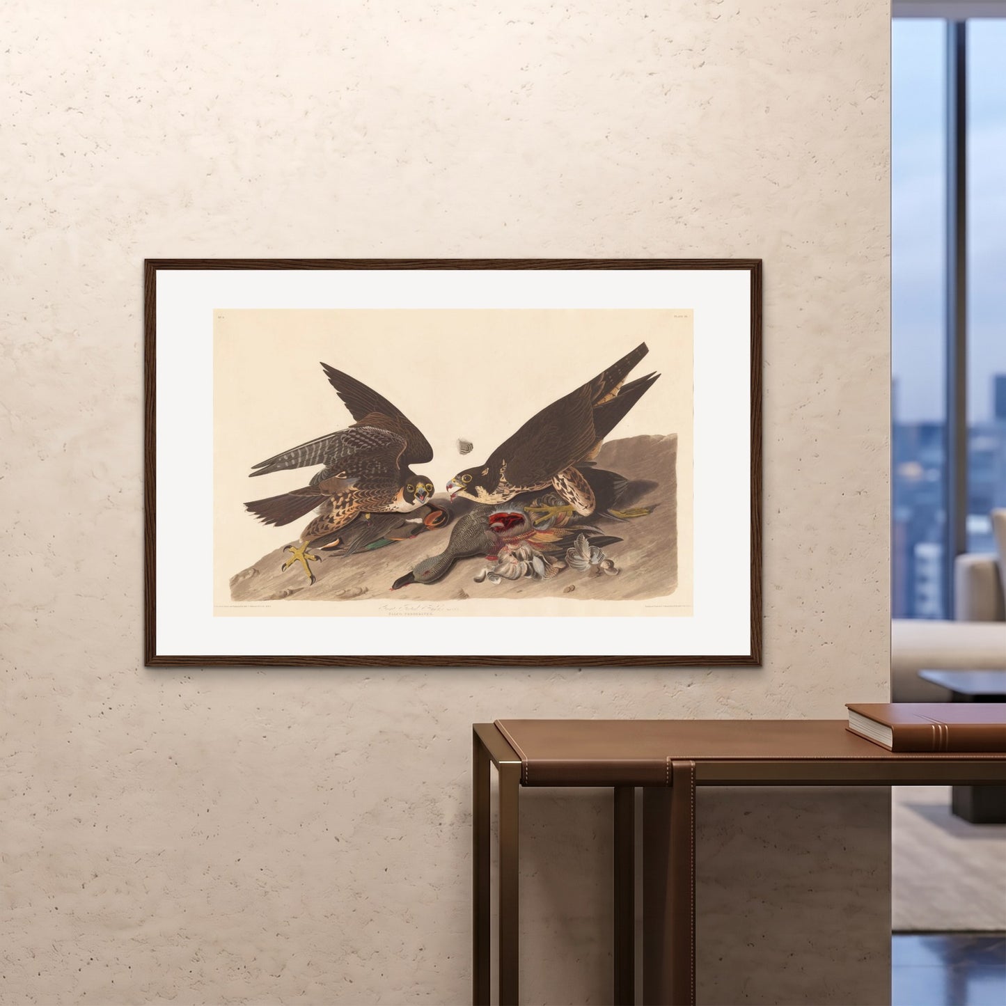 Orlonzo - FRAMED PRINT DARK WOOD 12080cm4832 ROOM