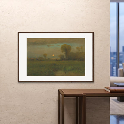 Orlonzo - FRAMED PRINT DARK WOOD 12080cm4832 ROOM