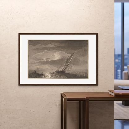 Orlonzo - FRAMED PRINT DARK WOOD 12080cm4832 ROOM