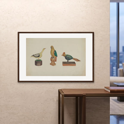 Orlonzo - FRAMED PRINT DARK WOOD 12080cm4832 ROOM