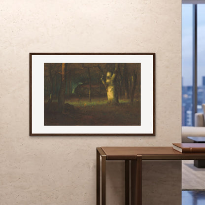 Orlonzo - FRAMED PRINT DARK WOOD 12080cm4832 ROOM
