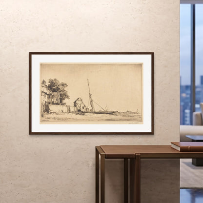 Orlonzo - FRAMED PRINT DARK WOOD 12080cm4832 ROOM