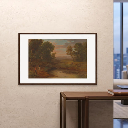 Orlonzo - FRAMED PRINT DARK WOOD 12080cm4832 ROOM