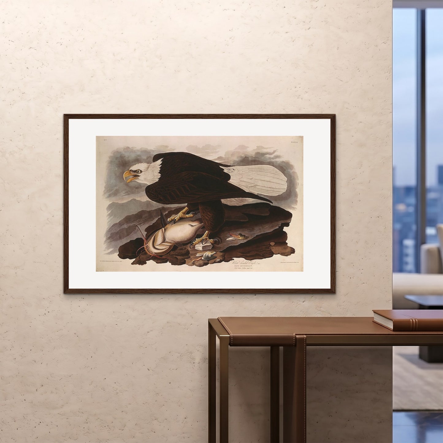 Orlonzo - FRAMED PRINT DARK WOOD 12080cm4832 ROOM