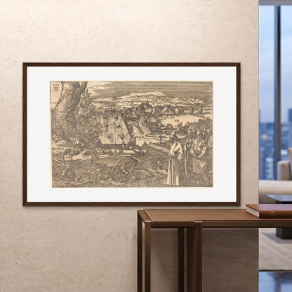Orlonzo - FRAMED PRINT DARK WOOD 150100cm6040 ROOM