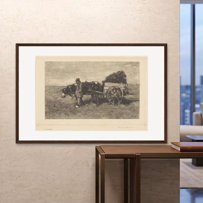 Orlonzo - FRAMED PRINT DARK WOOD 150100cm6040 ROOM