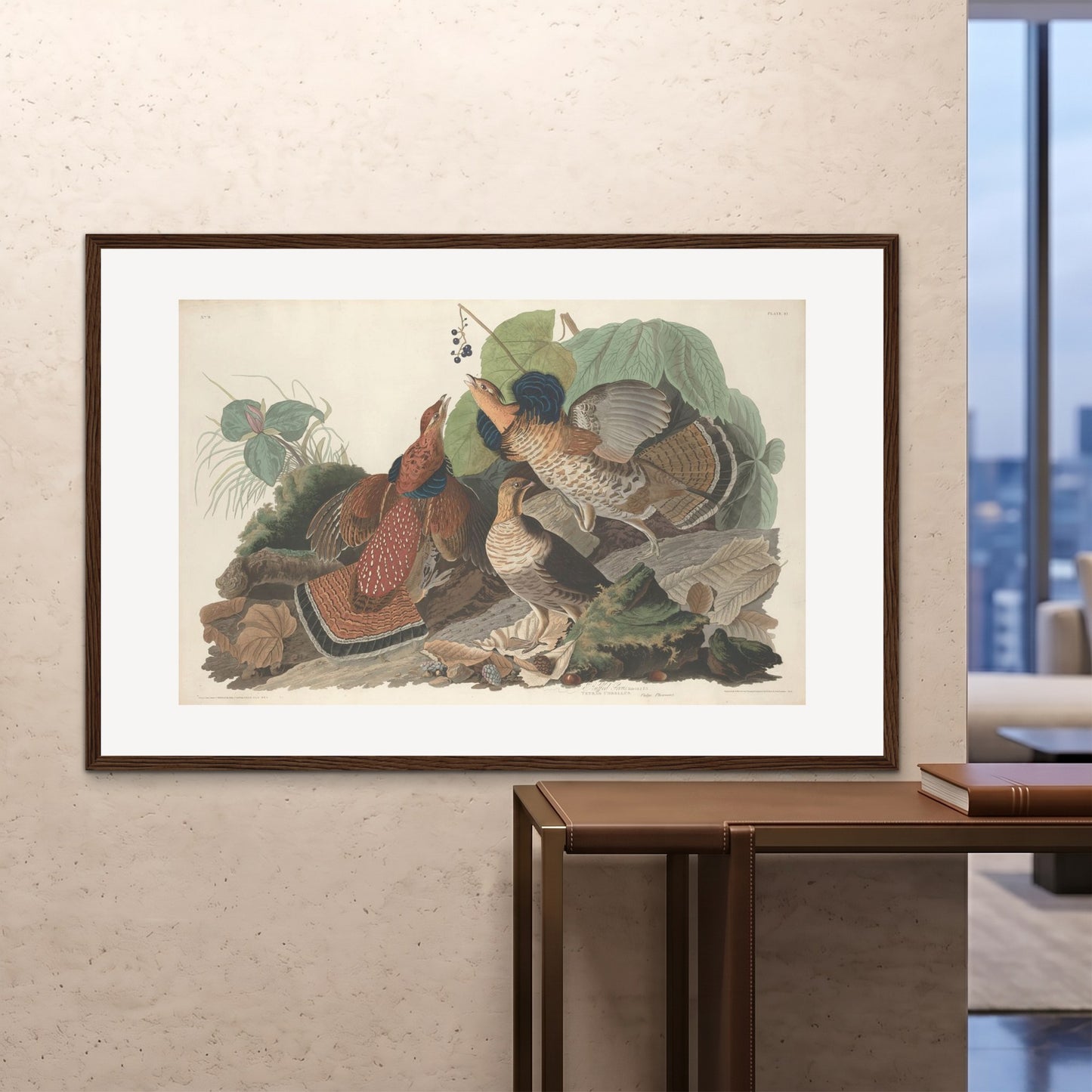 Orlonzo - FRAMED PRINT DARK WOOD 150100cm6040 ROOM