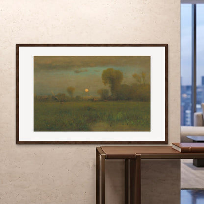 Orlonzo - FRAMED PRINT DARK WOOD 150100cm6040 ROOM