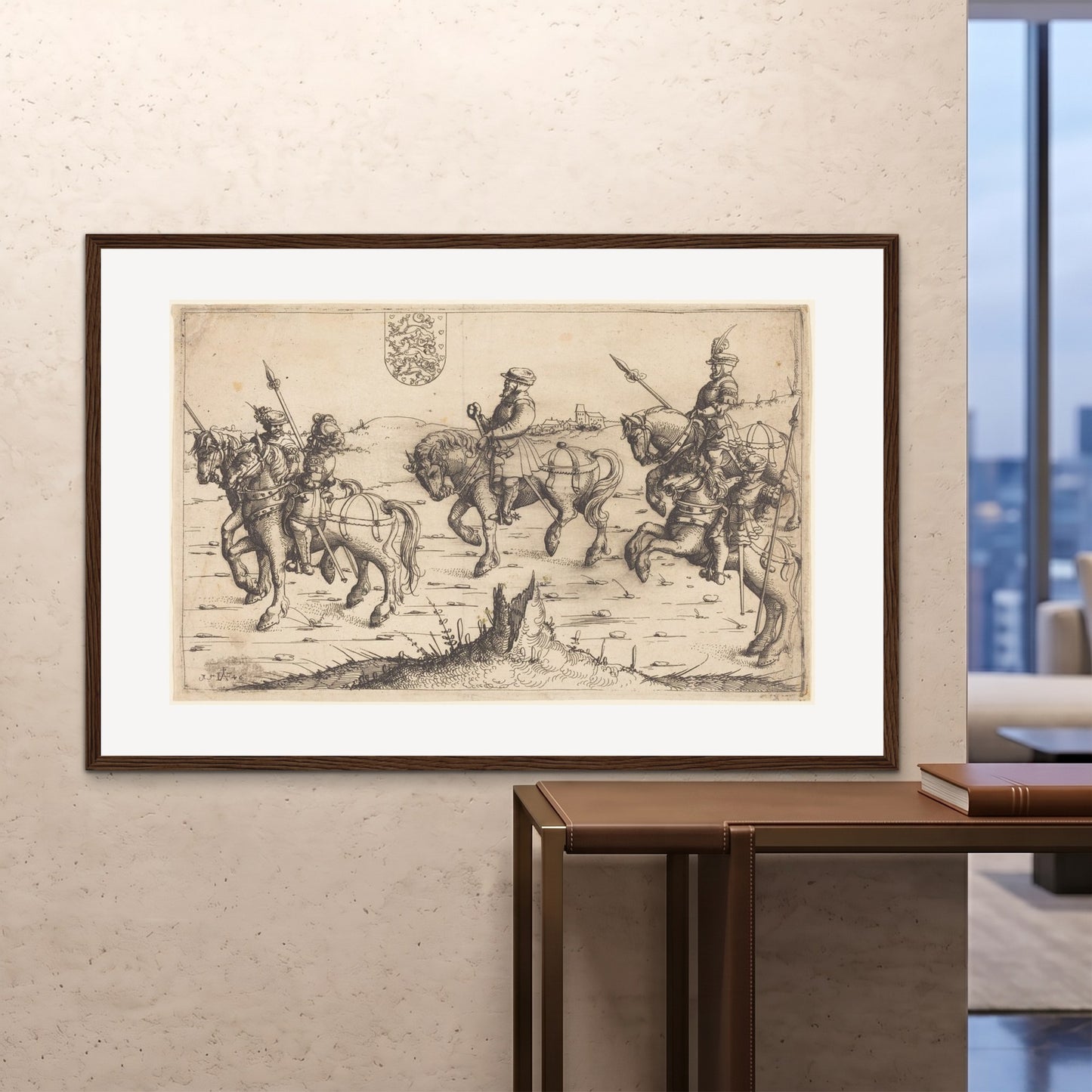 Orlonzo - FRAMED PRINT DARK WOOD 150100cm6040 ROOM