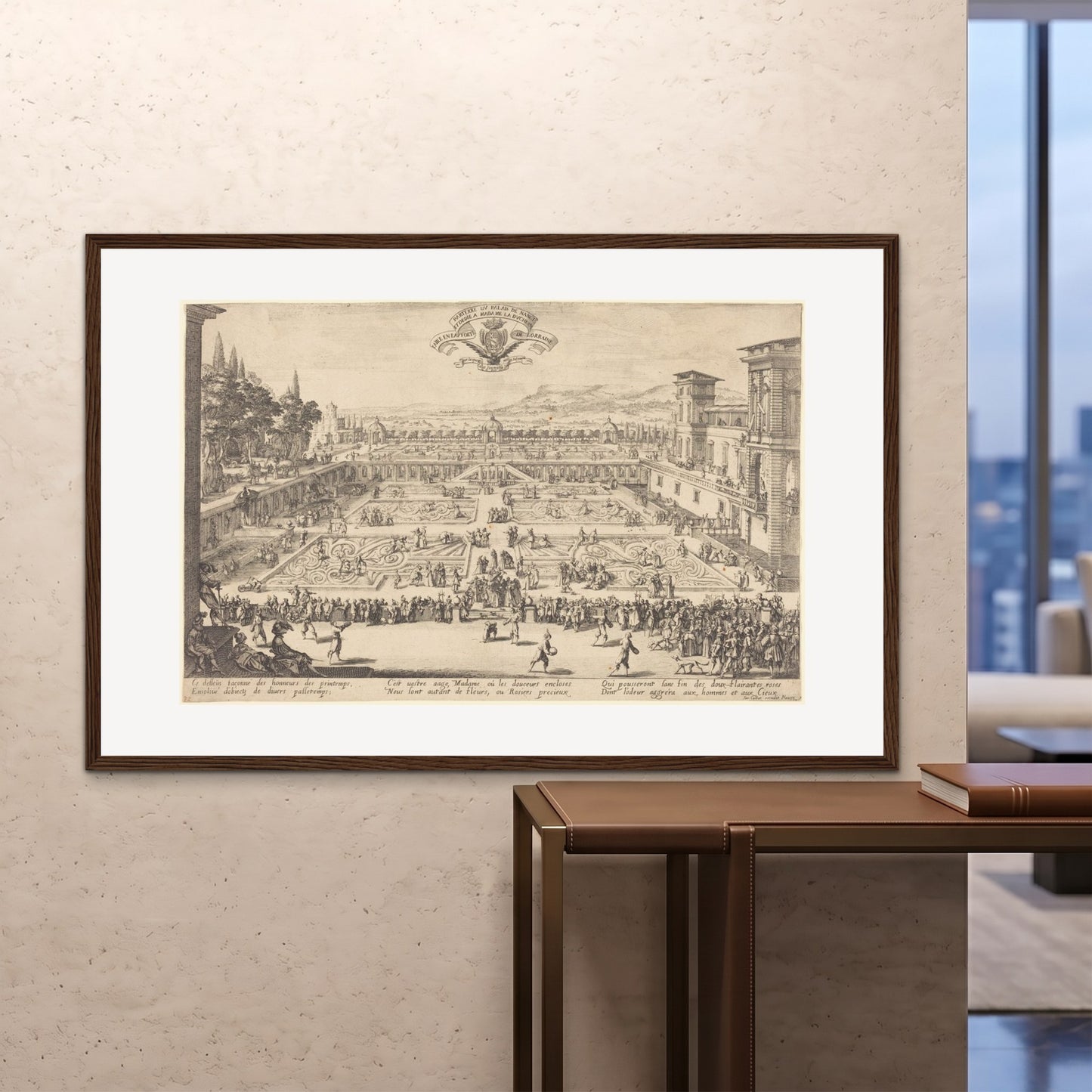 Orlonzo - FRAMED PRINT DARK WOOD 150100cm6040 ROOM