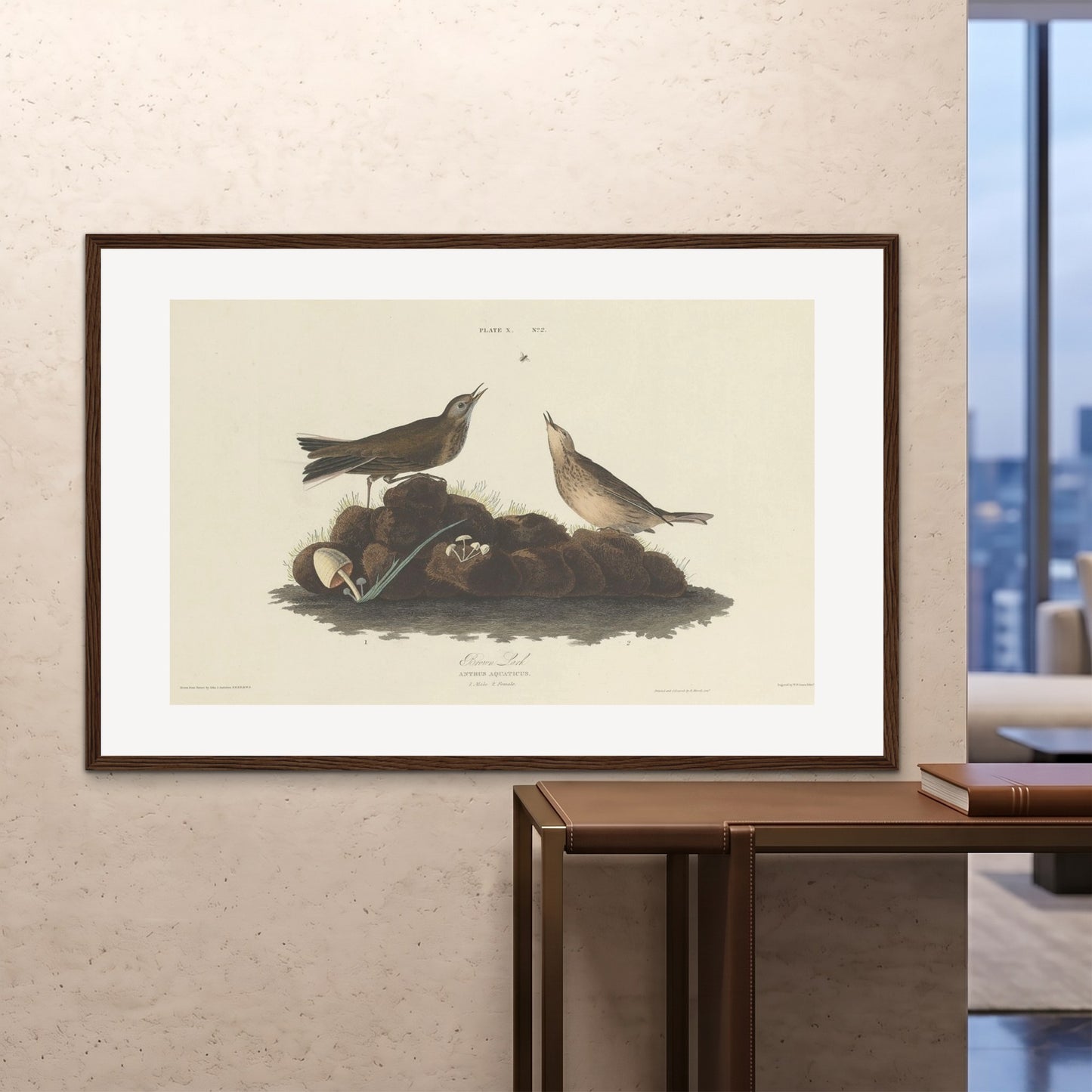 Orlonzo - FRAMED PRINT DARK WOOD 150100cm6040 ROOM