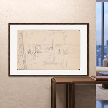 Orlonzo - FRAMED PRINT DARK WOOD 150100cm6040 ROOM