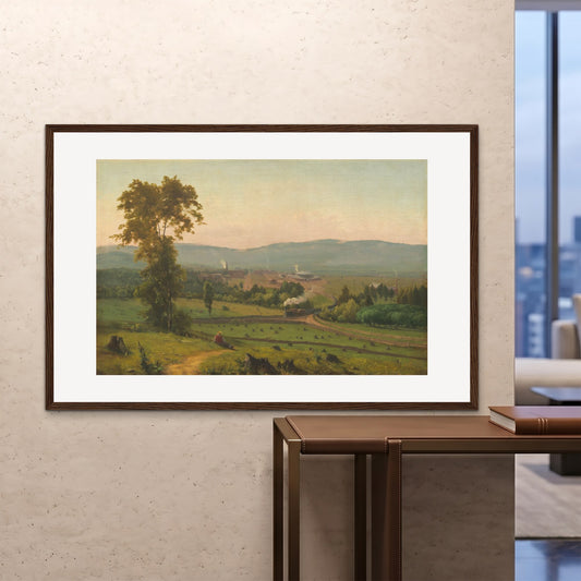 Orlonzo - FRAMED PRINT DARK WOOD 150100cm6040 ROOM